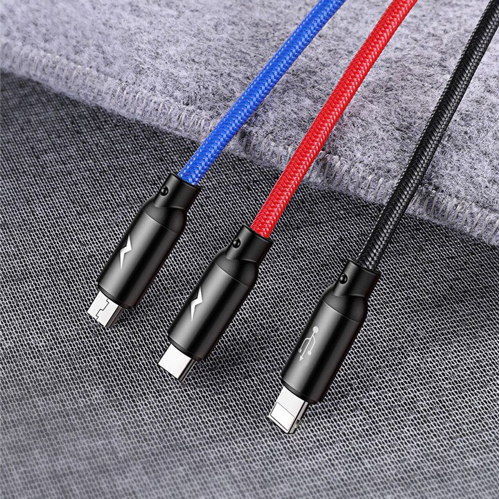 3 in 1 USB Type C Cable for Mobile Phone