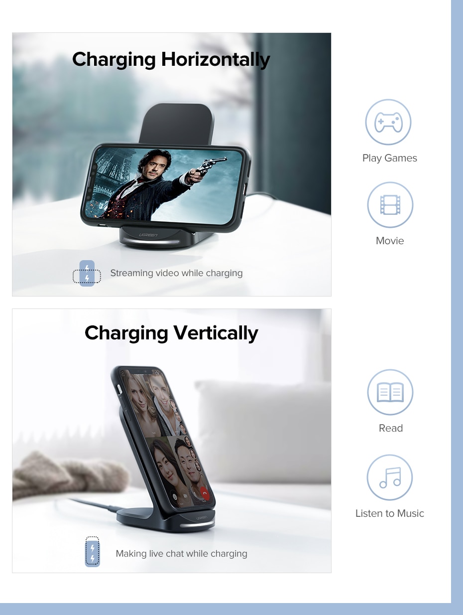 Stylish Universal Wireless Quick Charger for Phones