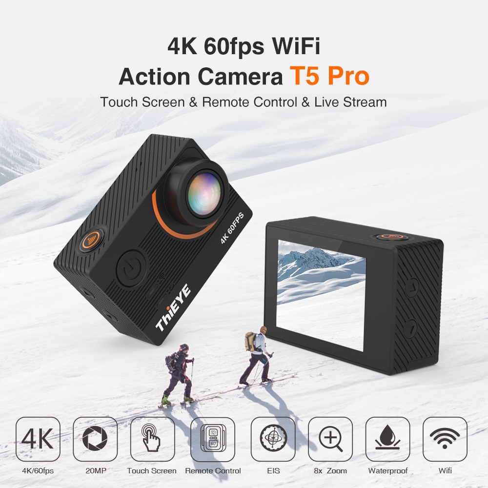4K Ultra HD Action Camera with Gyro Stabilizer