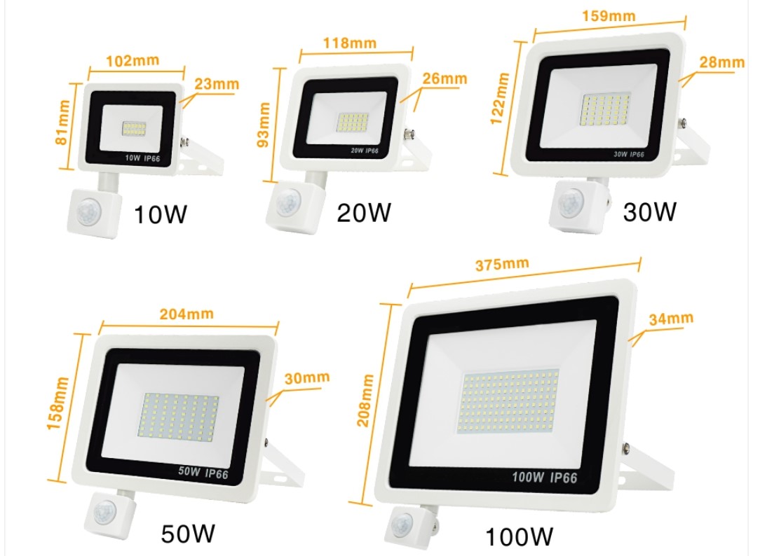 PIR Motion Sensor Waterproof LED Spotlight