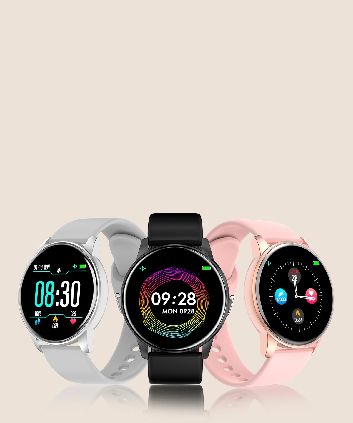 Unisex Smart Watch with Heart Rate Monitor